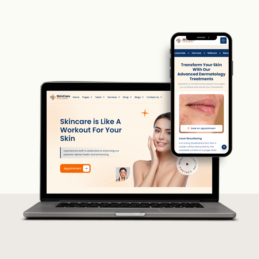 Mediox Medical and Health Care website mockup